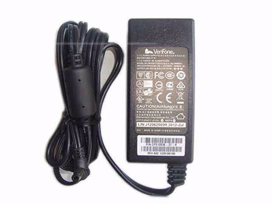 VeriFone CPS10936-3T-R AC Adapter 5V-12V AU1360903N, 9V 4A, Barrel 5.5/2.1mm, IEC C14