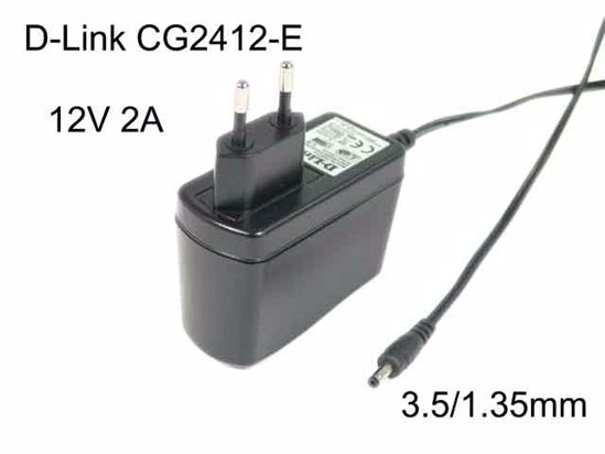 D-Link CG2412-E AC Adapter 5V-12V 12V 2A, 3.5/1.35mm, EU 2P