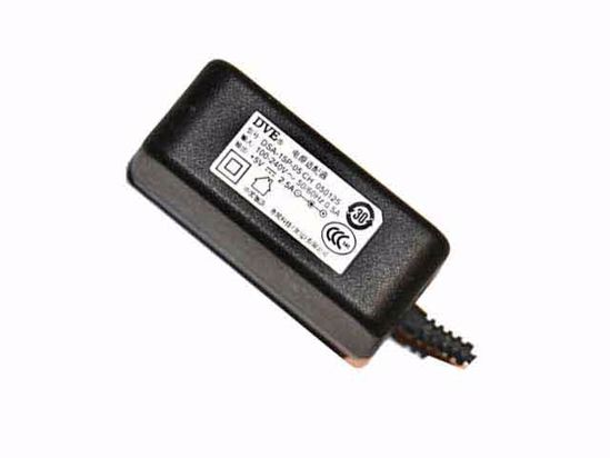 DVE DSA-15P-05 AC Adapter 5V-12V 5V 2.5A, 5.5/2.1mm, US 2P