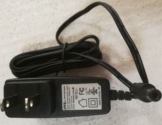 DVE DSC-8PFA-05 AC Adapter 5V-12V 5V 1A, 5.5/2.5mm, US 2P