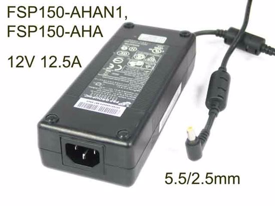 FSP Group Inc FSP150-AHAN1 AC Adapter 5V-12V 12V 12.5A, 5.5/2.5mm, C14