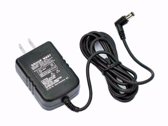 GROUP WEST AUA-05-1600 AC Adapter 5V-12V 5V 1.6A, 5.5/2.5mm, US 2P