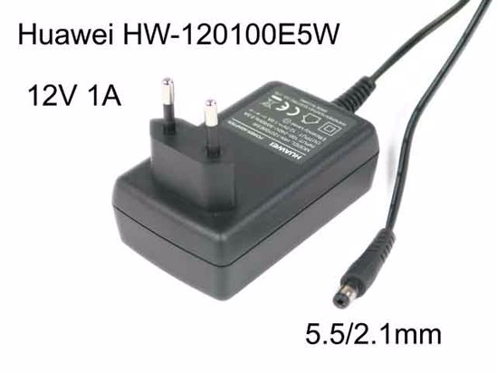 Huawei HW-120100E5W AC Adapter 5V-12V 12V 1A, 5.5/2.1mm, EU 2P