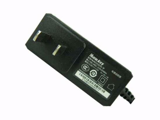 Huntkey HKA01212010-1F AC Adapter 5V-12V 12V 1A, 5.5/2.1mm, US 2P