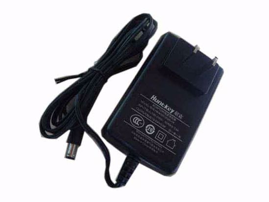 Huntkey HKA02412020-1K AC Adapter 5V-12V 12V 2A, 5.5/2.1mm, US 2P