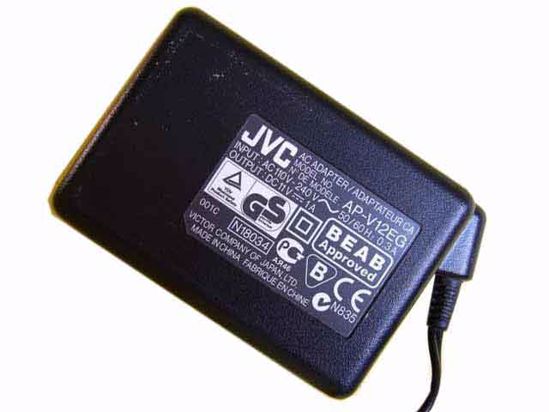 JVC AP-V12EG AC Adapter 5V-12V 11V 1.0A, Tip, 2-Prong