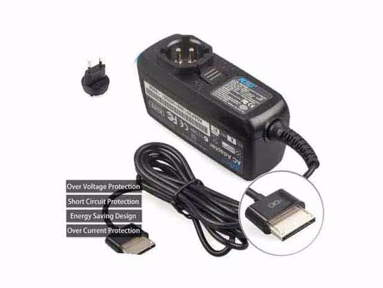 KFD 120150 AC Adapter 5V-12V 12V 1.5A, Flat Plug, EU 2P