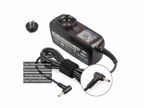 KFD 120333 AC Adapter 5V-12V 12V 3.33A, 2.5/0.7mm, US 2P