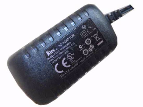 Ktec KSAS0100500200D5 AC Adapter 5V-12V 5V 2A, 3.5/1.35mm, US 2P