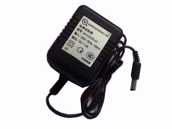 LEI / Leader A41120100-A2 AC Adapter 5V-12V 12V 1A, 5.5/2.1mm, US 2P