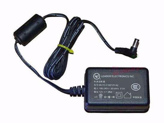 LEI / Leader MU15-C120125-A2 AC Adapter 5V-12V 12V 1.25A, 5.5/2.1mm, US 2P