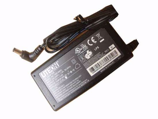 LITE-ON PA-1300-8M02 AC Adapter 5V-12V 12V 2.5A, 5.5/2.1mm, 2-Prong