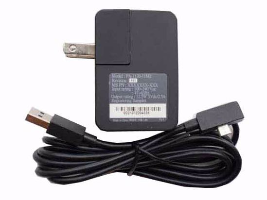 Microsoft Surface 3 AC Adapter 5V-12V 5V 2.5A, Micro USB, US 2P