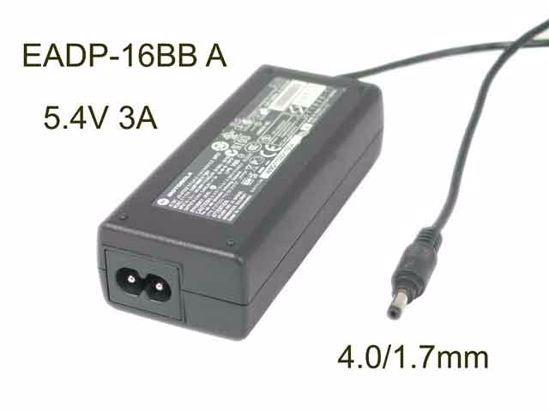 Motorola EADP-16BB A AC Adapter 5V-12V 5.4V 3A, 4.0/1.7mm, 2-Prong