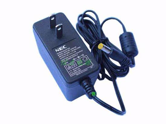 NEC Common Item (NEC) AC Adapter 5V-12V 9V 1.5A, 5.5/2.1mm, US 2P