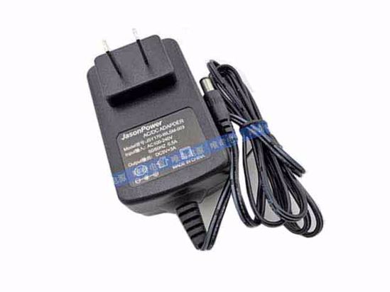 Other Brands JasonPower AC Adapter 5V-12V 5V 3A, 5.5/2.1mm, US 2P