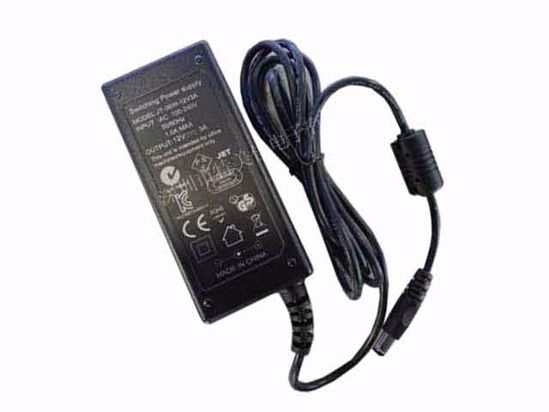 ACP OEM Power AC Adapter 5V-12V 12V 3A, 5.5/2.1mm, 2-Prong