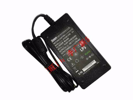 Sunny SYS1097-2709 AC Adapter 5V-12V 9V 3A, 5.5/2.1mm, C14