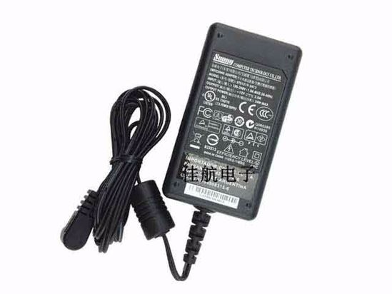 Sunny SYS1319-2412 AC Adapter 5V-12V 12V 2A, 5.5/2.5mm, 2-Prong