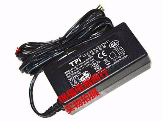 TPI EGTSA-070343YI AC Adapter 5V-12V 7V 3.43A, 5.5/3.0mm W/Pin, 2-Prong