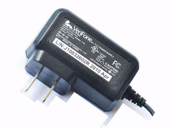 VeriFone AU1121206U AC Adapter 5V-12V 12V 1A, 5.5/2.1mm, US 2P