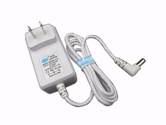 WEEQU WEEQU-1210 AC Adapter 5V-12V 12V 1A, 5.5/2.5mm, US 2P