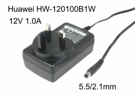 Huawei HW-120100B1W AC Adapter 5V-12V HW-120100B1W, 12V 1.0A, Baarel 5.5/2.1mm