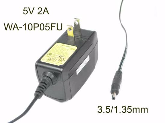 Actiontec WA-10P05FU AC Adapter 5V-12V 5V 2A, 3.5/1.35mm, US 2P Plug