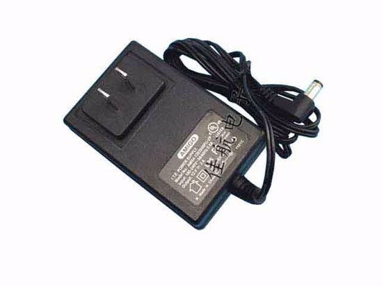 Amigo AMS4-1202000FU-VP AC Adapter 5V-12V 12V 2A, 5.5/2.1mm, US 2P Plug, New