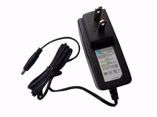 CWT / Channel Well Technology CAP012121 AC Adapter 5V-12V 12V 1A, 5.5/2.1mm, US 2P Plug,