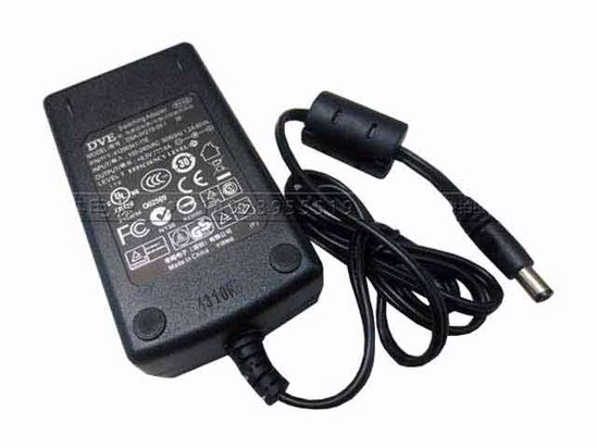 DVE DSA-0421S-09 AC Adapter 5V-12V 9V 4A, 5.5/2.5mm, 2P, New