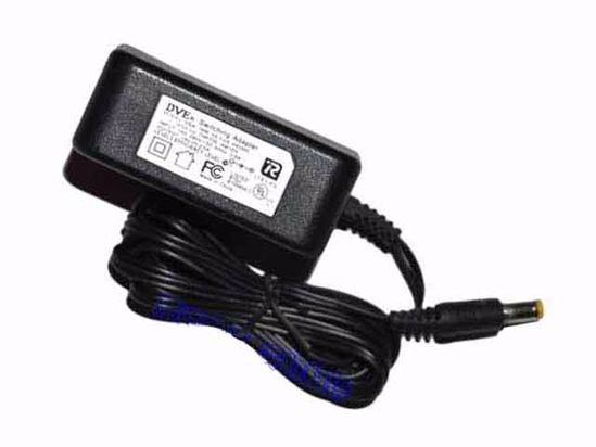 DVE DSA-18W-09 AC Adapter 5V-12V 9V 2A, 5.5/2.1mm, US 2P Plug