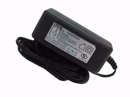 DVE DSA-9W-09 AC Adapter 5V-12V 9V1A, 5.5/2.1mm, EU 2P Plug, New