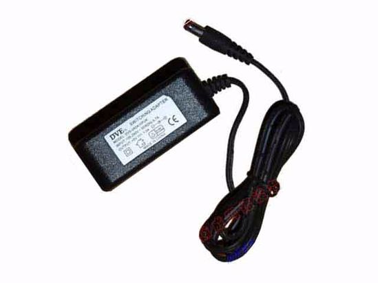 DVE DVS-050A10FUK AC Adapter 5V-12V 5V 1A, 5.5/2.5mm, US 2P Plug, New