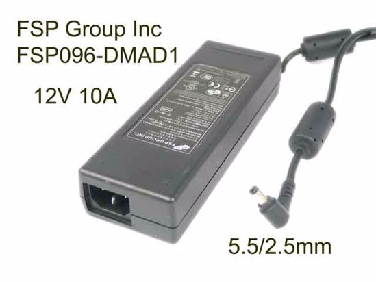 FSP Group Inc FSP096-DMAD1 AC Adapter 5V-12V 12V 10A, 5.5/2.5mm, C14, New