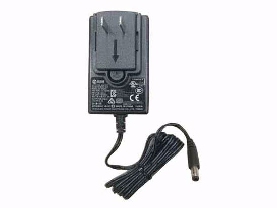 HOIOTO ADS-40RJ-12 AC Adapter 5V-12V 12V 3A, 5.5/2.5mm, US 2P Plug