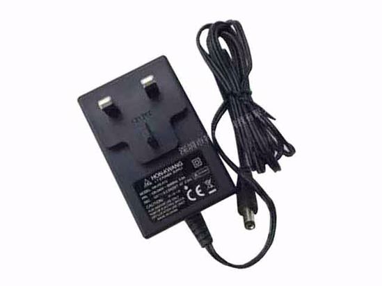 HON-KWANG HK-H3-A12 AC Adapter 5V-12V 12V 2.5A, 5.5/2.1mm, UK 3P Plug, New