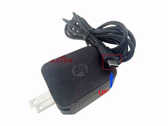 HP AC Adapter (HP) AC Adapter 5V-12V 5.25V 3A, USB-C Tip, US 2P Plug, New