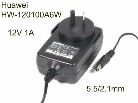 Huawei HW-120100A6W AC Adapter 5V-12V 12V 1A, Barrel 5.5/2.1mm, AU 2-Pin Plug, New