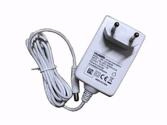 Huawei HW-120100E6W AC Adapter 5V-12V 12V 1A, 5.5/2.1mm, EU 2P Plug, Type B, White, New