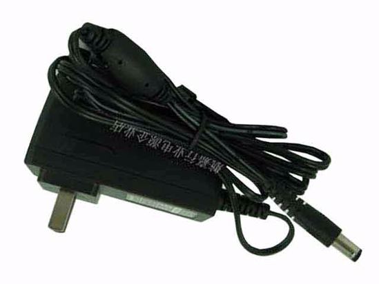 Huntkey HKA02412020-1N AC Adapter 5V-12V 12V 2A, 5.5/2.1mm, US 2P Plug, Black, New