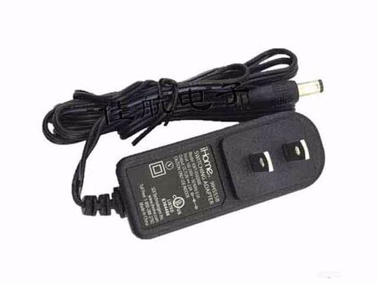 iHome KWT-0502000 AC Adapter 5V-12V 5V 2A, 5.5/2.1mm, US 2P Plug