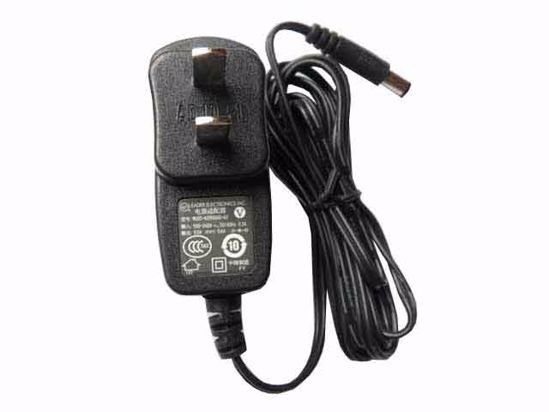 LEI / Leader MU05-k090060-A2 AC Adapter 5V-12V 9V 0.6A, 5.5/2.1mm, US 2P Plug