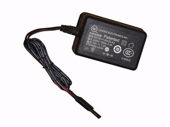 LEI / Leader MV18-Y120120-A2 AC Adapter 5V-12V 12V 1.2A, 5.5/2.1mm, US 2P Plug, New