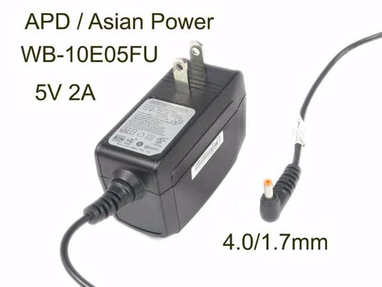 Logitec WB-10E05FU WA-10P05FU AC Adapter 5V-12V 5V 2A, 4.0/1.7mm, US 2P Plug