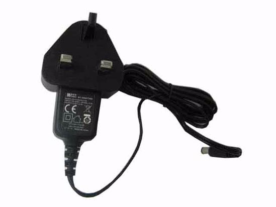 Mass Power SEF0500200G1BA AC Adapter 5V-12V 5V 2A, 5.5/2.1mm, UK 3P Plug, New