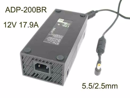 Microsoft ADP-200BR A AC Adapter 5V-12V 12V 17.9A 5V 1A, 5.5/2.5mm, C14