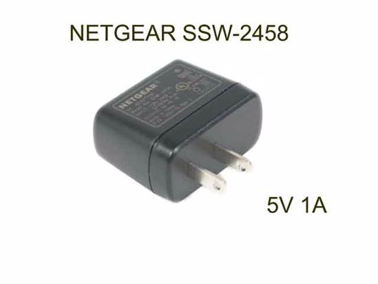 NETGEAR SSW-2458 AC Adapter 5V-12V 5V 1A, USB Port, US 2P Plug, New