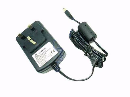 Other Brands GAREAR AC Adapter 5V-12V GAD-SHB-121A3, 12V 1.25A, 5.5/2.5mm, UK 3P Plug, N