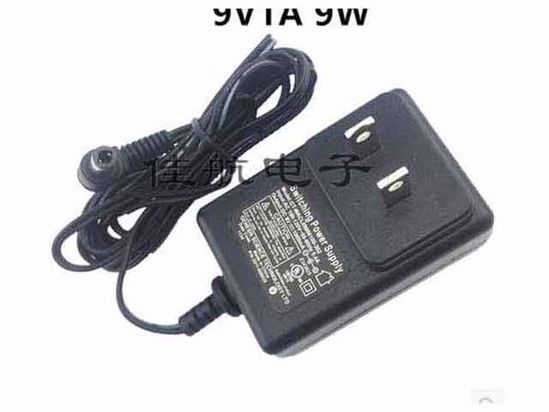 ACP OEM Power AC Adapter 5V-12V GT-WACL09000100-302, 9V 1A, 5.5/2.5mm, US 2P Plug,